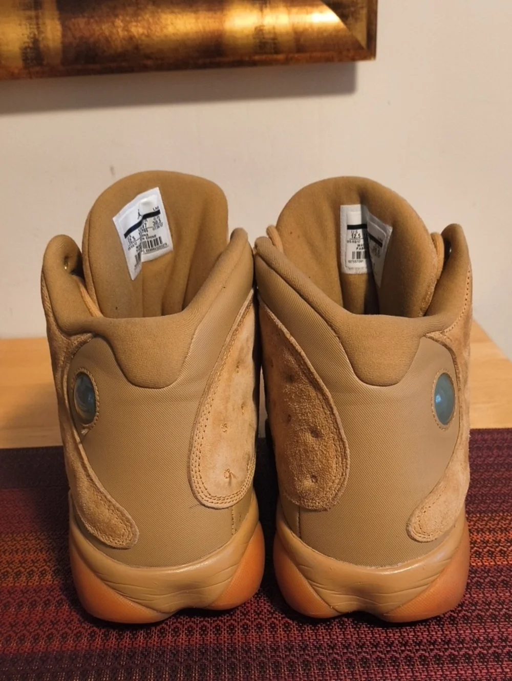 Nike Air Jordan Shoes Mens Sz 12.5 13 Retro Wheat Sneakers 414571-705 Brown